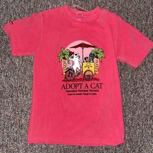 adopt a cat , hawaiian humane society t- shirt , NWT , S